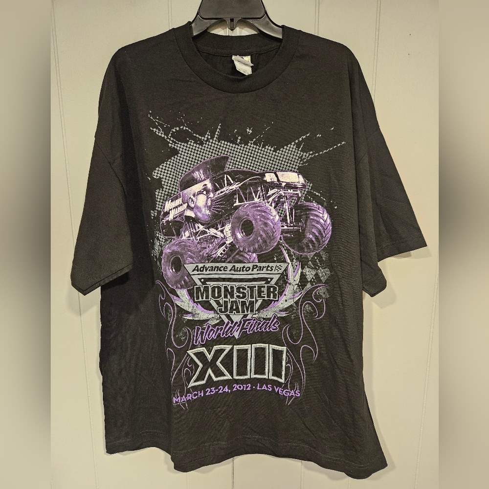 2012 Monster Jam World Finals Truck T-Shirt Men's 2XL Mohawk Warrior NWOT NOS